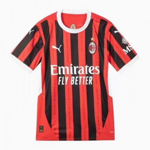 Fotbollskläder AC Milan Hemmatröja 2024-25 - Kortärmad Fotbollskläder AC Milan Hemmatröja 2024-25 - Kortärmad